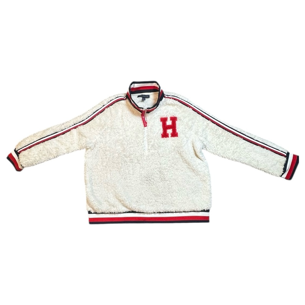 Tommy Hilfiger “Jordan Sherpa”Quarter Zip Sweatshirt - Picture 9 of 10